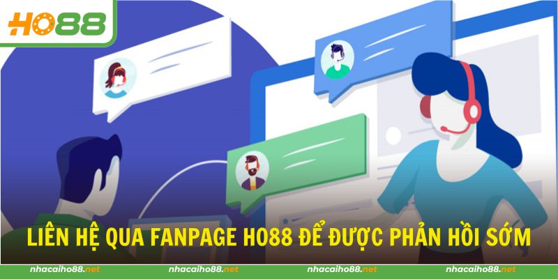 Nhắn tin qua Fanpage nhà cái HO88 để được phản hồi nhanh